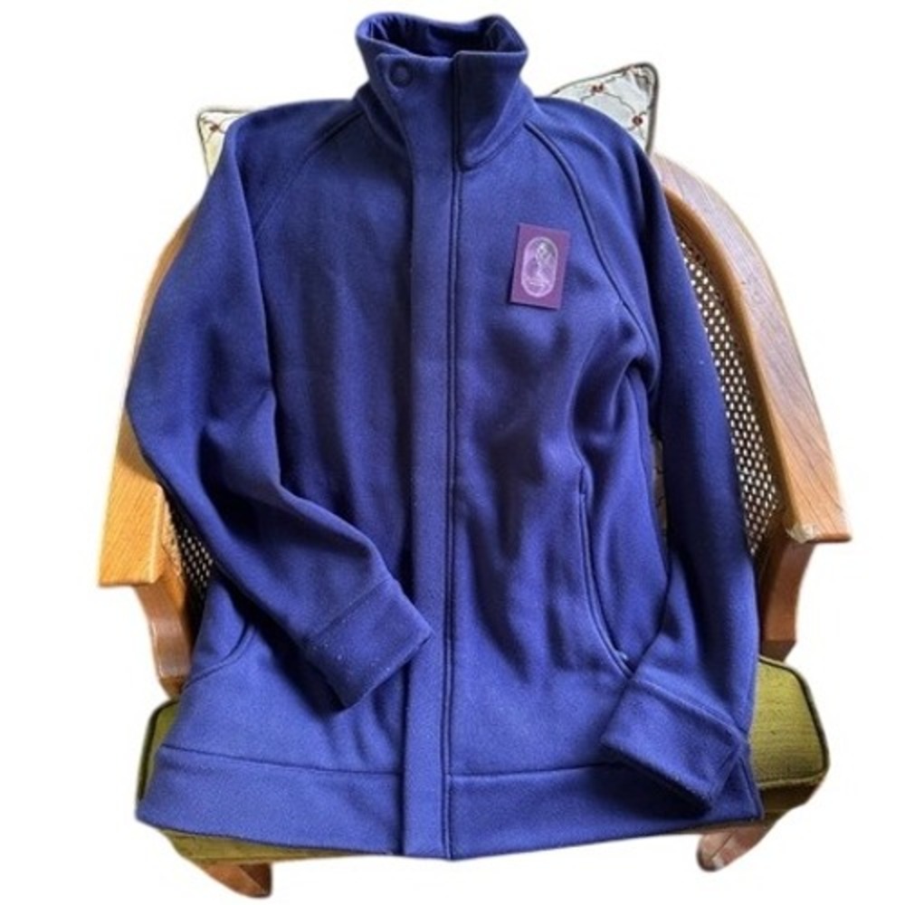 REI Women's Fleece Jacket Purple Size L Stand Collar Zip Up Warm Outdoor Casual